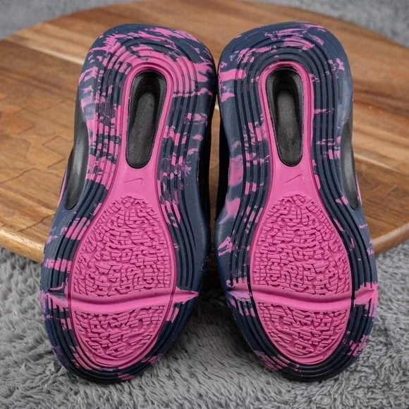 Nike IsoFly Kids Basketball Shoes Sneakers Size 9C Black Blue Pink FQ7670-003 - Picture 7 of 7